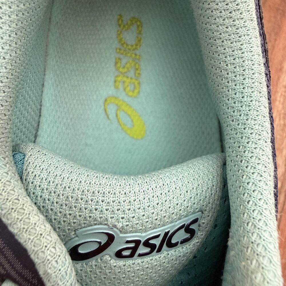 ASICS Running Shoes Womens Size‎ 7 Navy Teal Gel DuoMax AHAR Guidance Line T6A8N - Picture 16 of 16